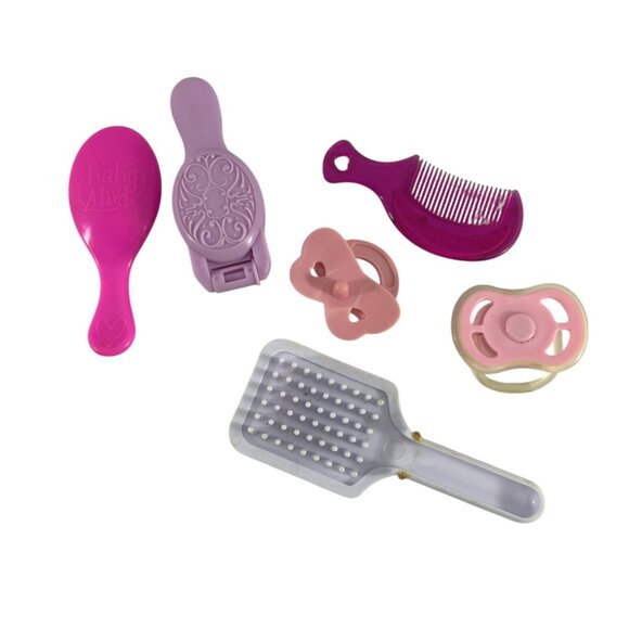 Lot of 6 Doll Brush Comb Pacifiers Replacements Rainbow High Baby Alive Princess - Picture 2 of 5